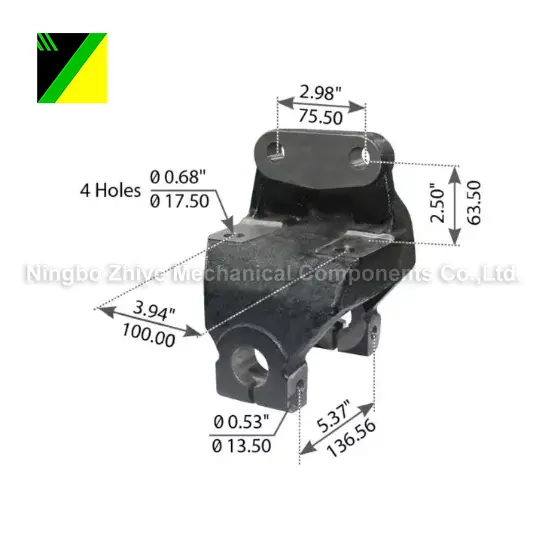 Ductile Ferrum Lost Spuma elit Projiciens Hanger Front